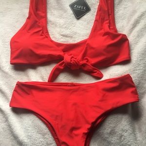 NWT Zaful red bikini